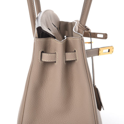 Hermes Togo Birkin 25 Gris Tourterelle 22 of 36