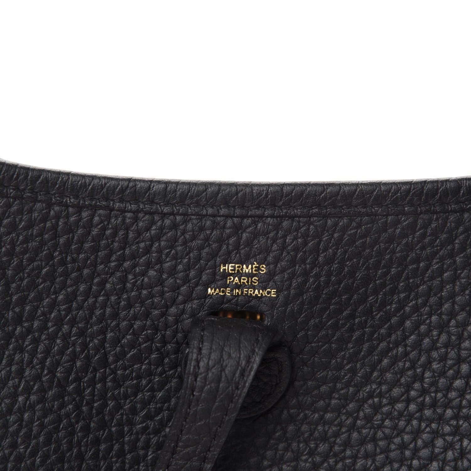 Hermes Taurillon Clemence Evelyne TPM Black 8 of 11