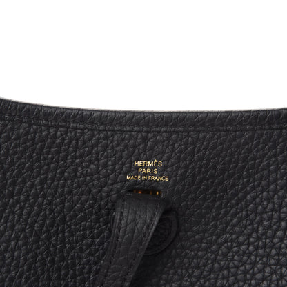 Hermes Taurillon Clemence Evelyne TPM Black 8 of 11
