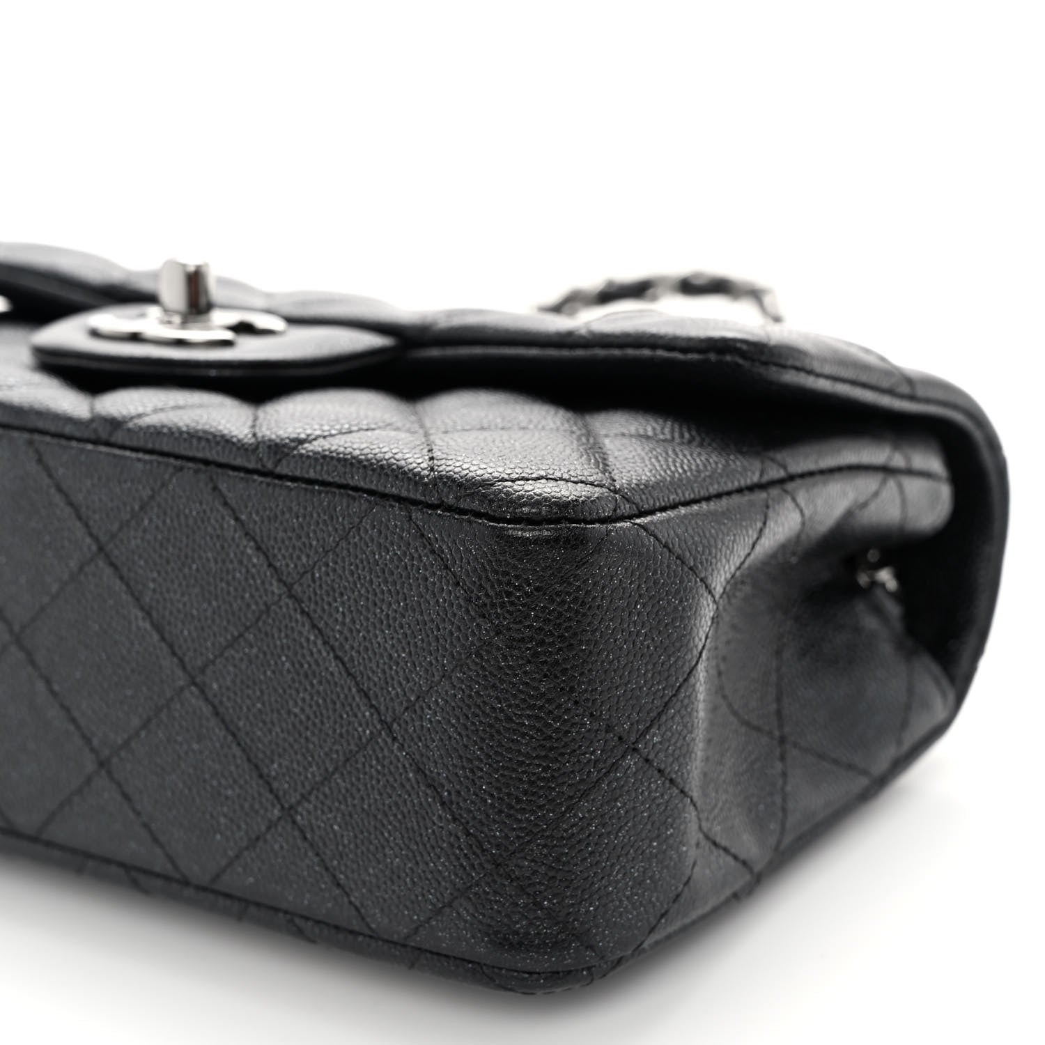 Chanel Caviar Quilted Mini Rectangular Flap Black 9 of 10