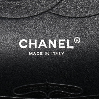 Chanel Crumpled Calfskin Quilted Jumbo Double Flap So Black 6 of 9