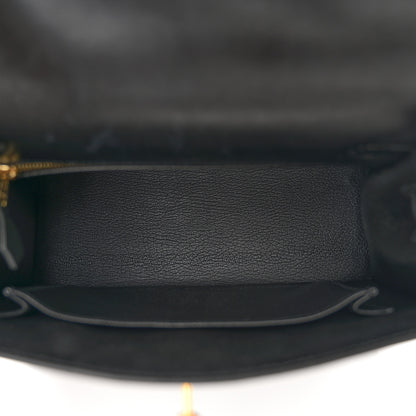 Hermes Tadelakt Kelly Sellier 25 Black 5 of 12