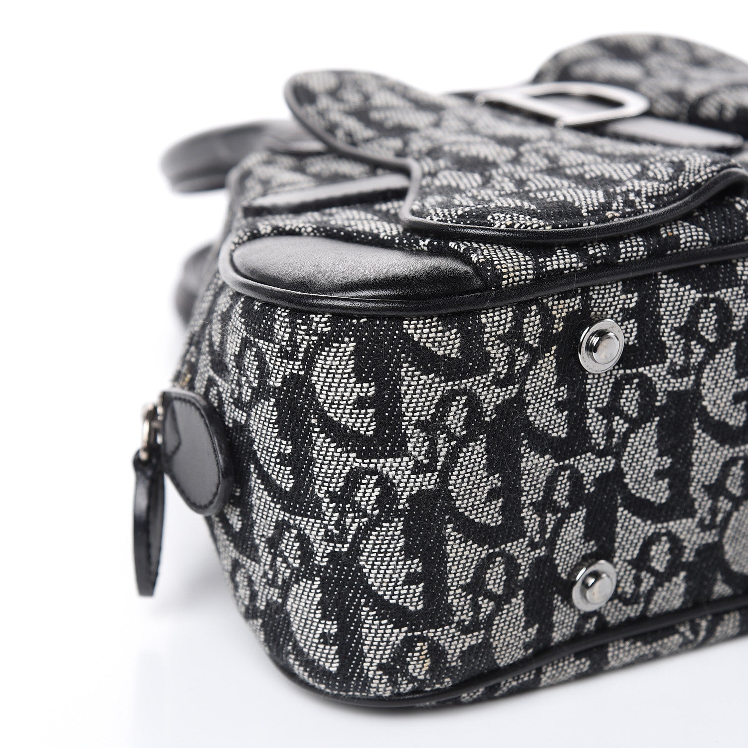 Christian Dior Monogram Mini Saddle Bowler Black 8 of 11