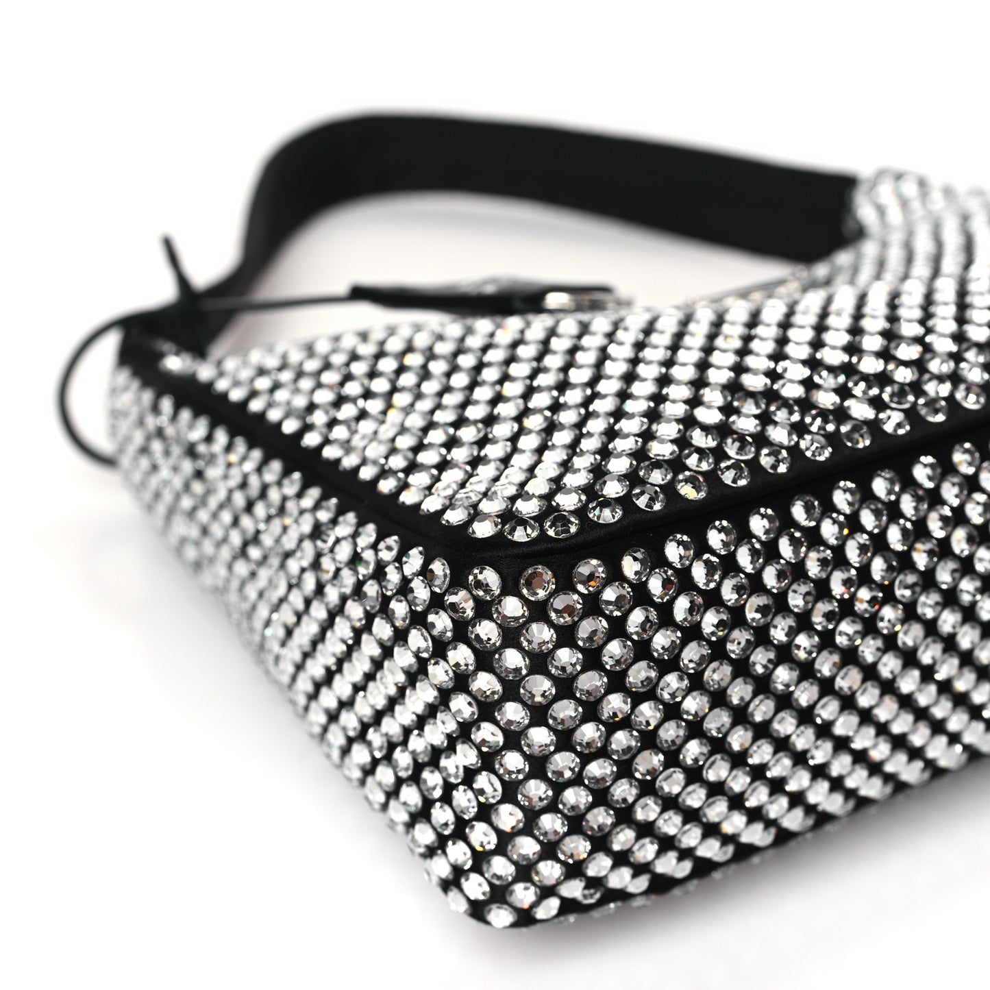 Satin Crystal Mini Re-Edition 2000 Bag Cristal