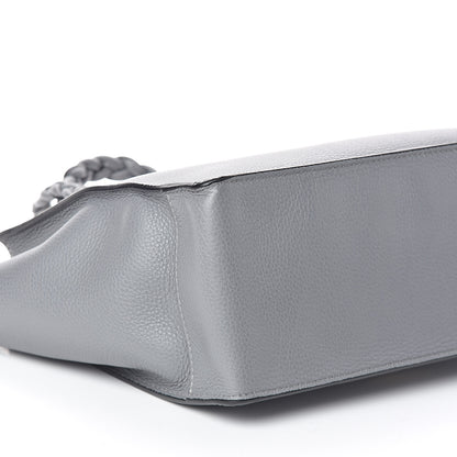 Valentino Garavani Grained Calfskin Small To Be Cool Tote Grigio Perla 8 of 9