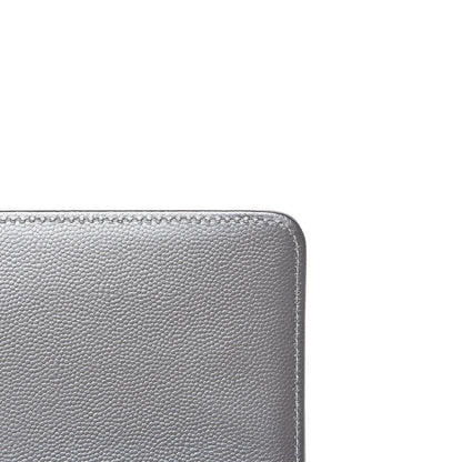 Chanel Metallic Caviar Quilted Medium Boy Flap Silver 11 of 15