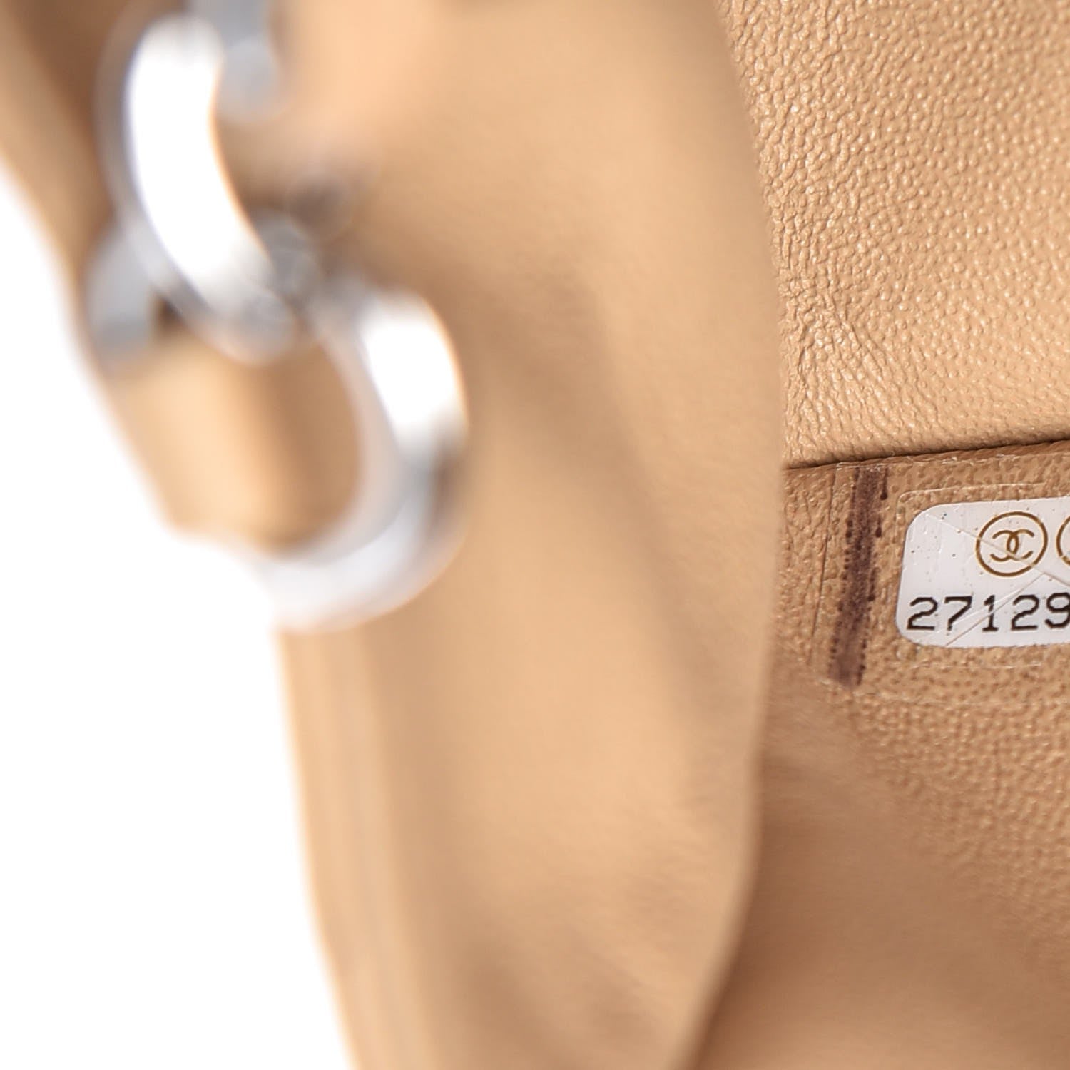 Chanel Lambskin Quilted Mini Rectangular Flap Beige 7 of 8