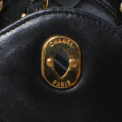 Chanel Lambskin Square Double Flap Bag Black 6 of 8