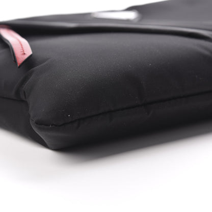Prada Tessuto Nylon Studded Wristlet Black Fuoco 5 of 8