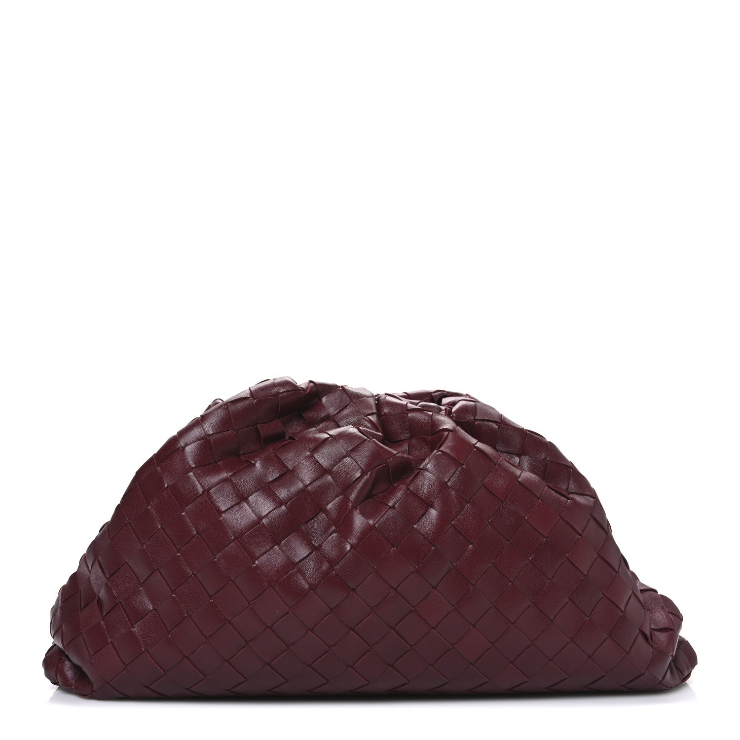 Bottega Veneta Nappa Maxi Intrecciato The Pouch Oversized Clutch Bordeaux 1 of 11