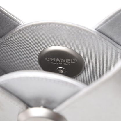 Chanel Metallic Lambskin Evening In the Air Bag Silver 7 of 9