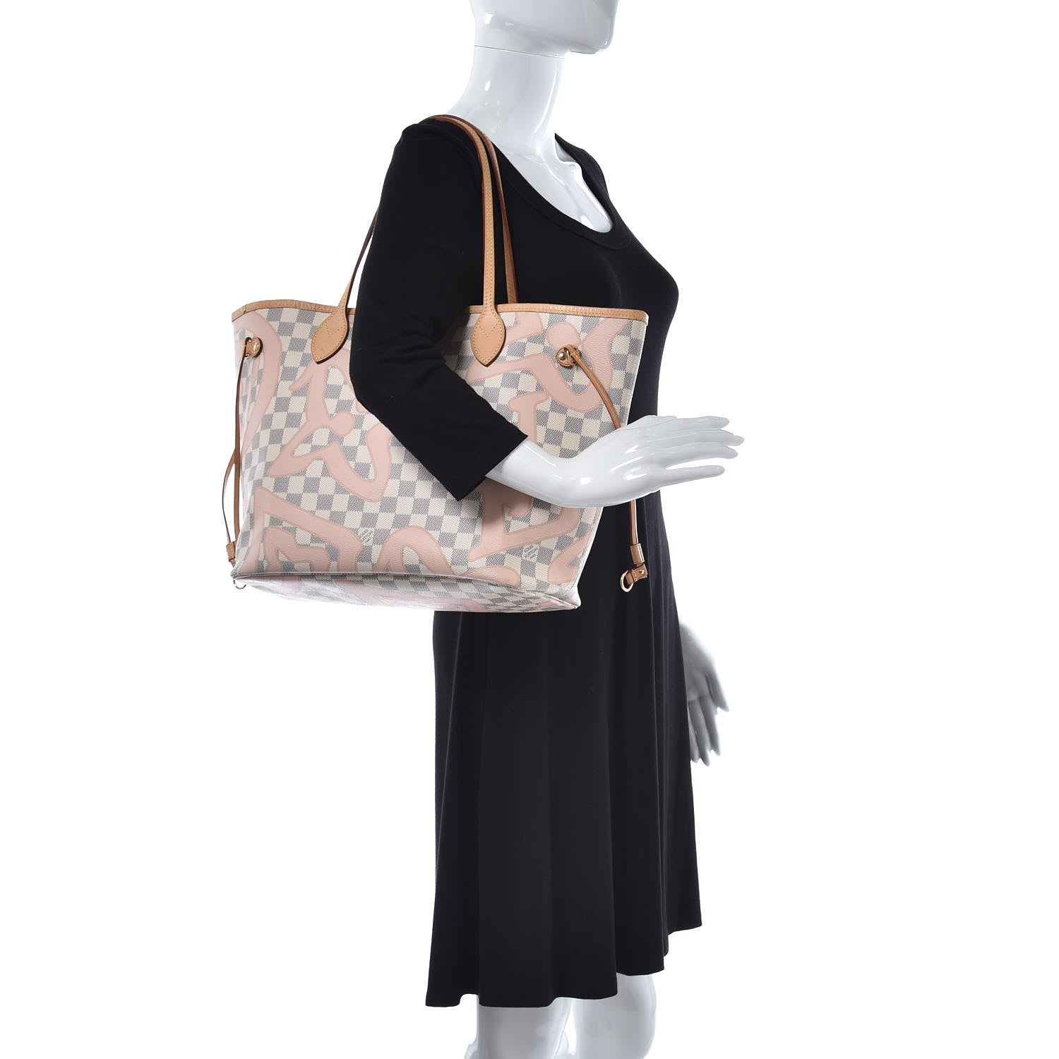 Louis Vuitton Damier Azur Tahitienne Neverfull MM 2 of 18