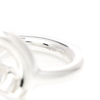 Hermes Sterling Silver GM Croisette Ring 52 6 6 of 7
