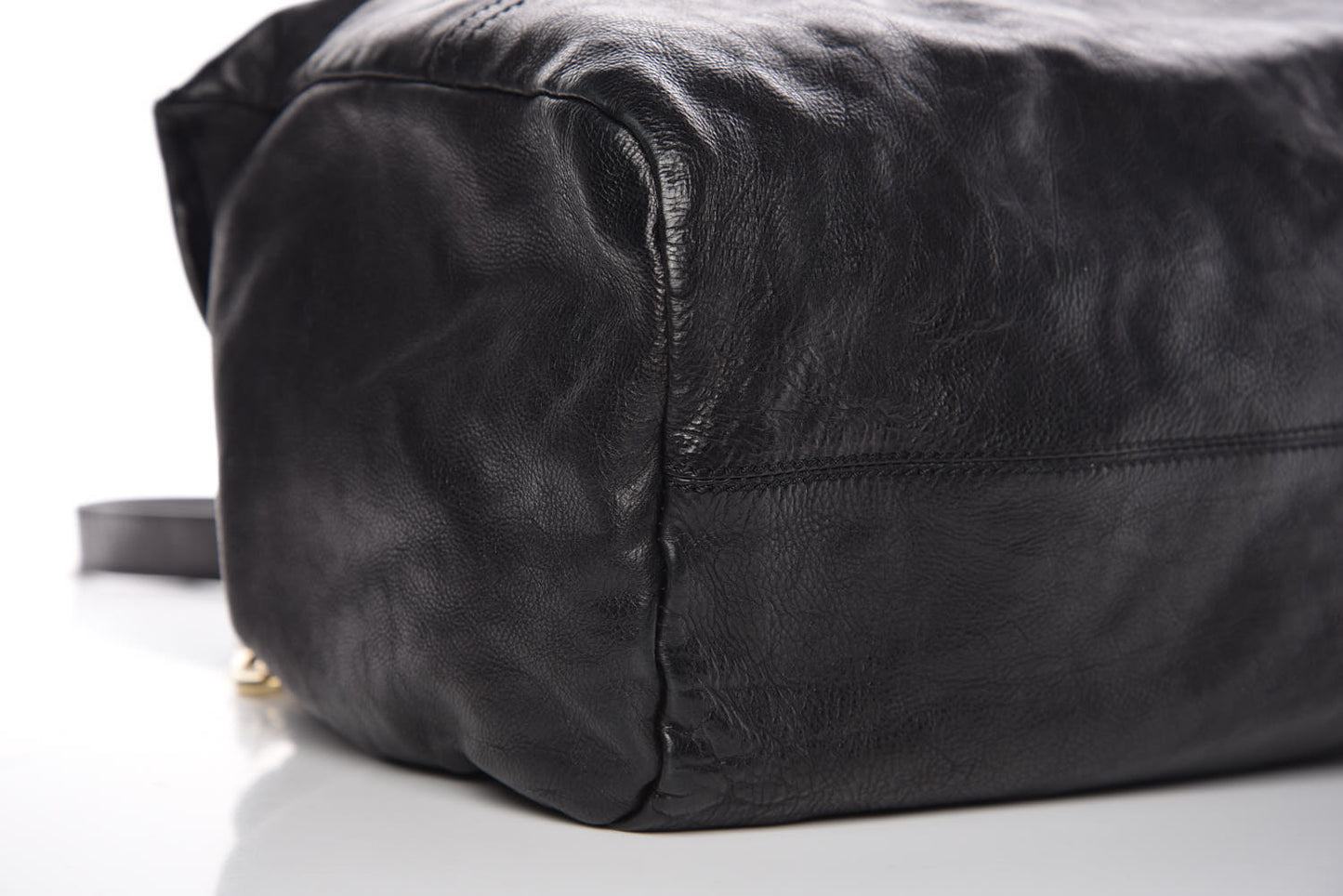 Sugar Goatskin Large Pandora Black