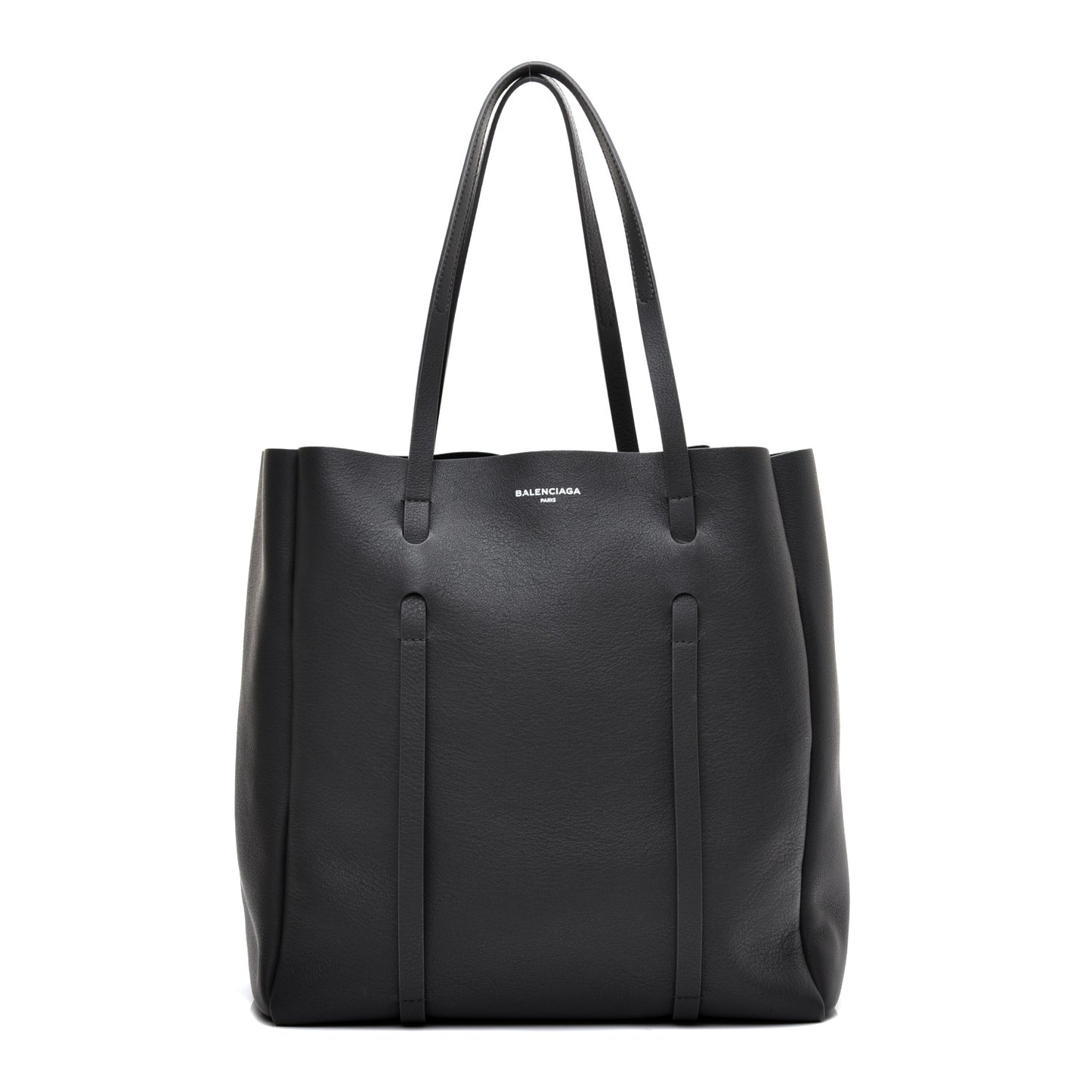Veau Baltimore Double Sided Small Everyday Tote Gris Fossile Black