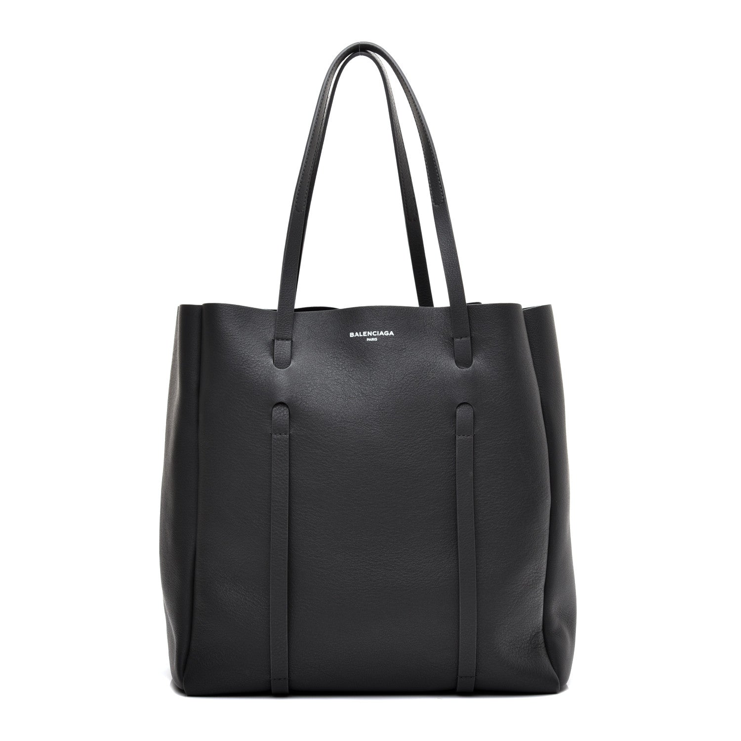 Balenciaga Veau Baltimore Double Sided Small Everyday Tote Gris Fossile Black 3 of 10