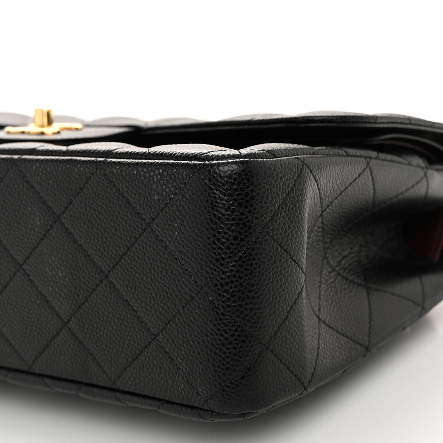 Chanel Caviar Quilted Jumbo Double Flap Black 9 of 12