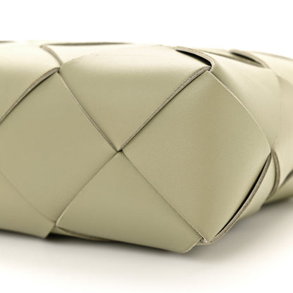 Bottega Veneta Lambskin Maxi Intreccio Small Cassette Camera Bag Travertine 9 of 10