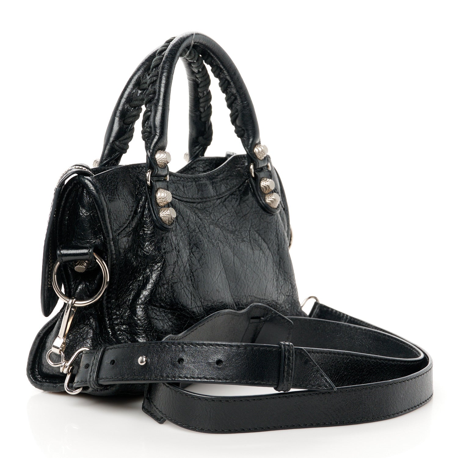 Balenciaga Agneau Giant 12 Silver Hardware Mini City Black 3 of 10
