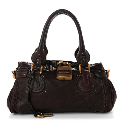 Chloe Calfskin Medium Paddington Satchel Chocolate 1 of 10