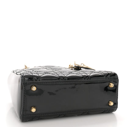 Christian Dior Patent Cannage Mini Lady Dior Black 4 of 12