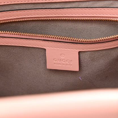 Gucci Nappa Bamboo Small Nymphaea Top Handle Bag Perfect Pink 5 of 12