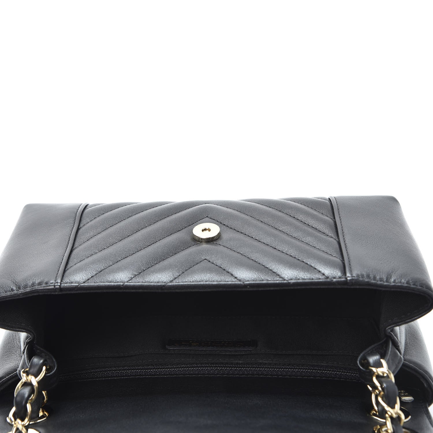 Chanel Calfskin Chevron Quilted Small Flap Black 4 of 9