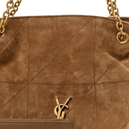 Saint Laurent Suede Small Jamie Shopping Tote Golden Leaf 9 of 11