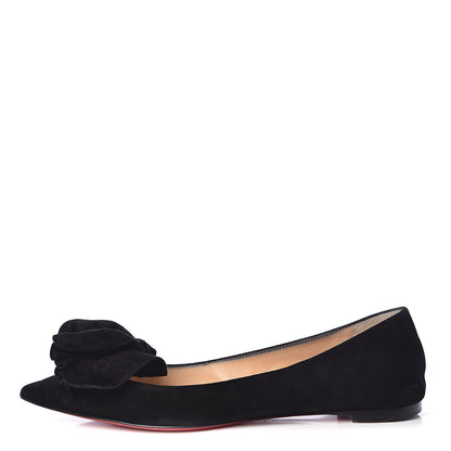 Christian Louboutin Veau Velours Anemosea Flats 38 Black 1 of 14
