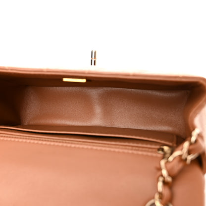 Chanel Lambskin Quilted Mini Rectangular Flap Brown 5 of 11