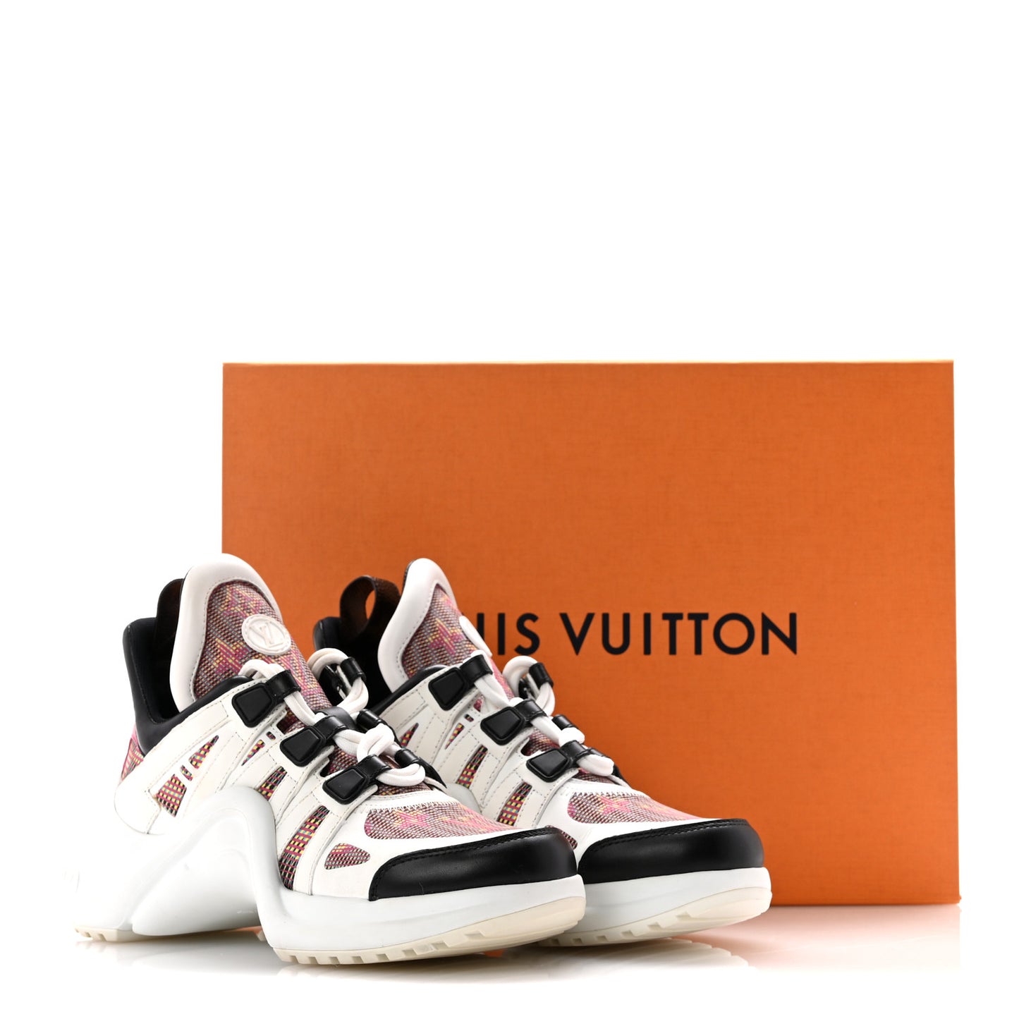 Calfskin Nylon LV Pop Archlight Sneaker 36 Rose