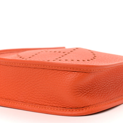 Hermes Taurillon Clemence Evelyne TPM Orange 9 of 10
