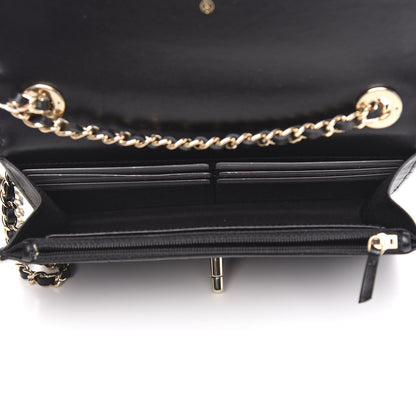 Chanel Lambskin Quilted Trendy CC Wallet On Chain WOC Black 5 of 13