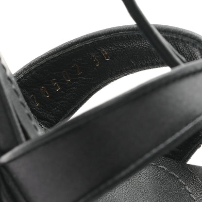 Saint Laurent Satin Tribute 105 Platform Sandals 38 Black 9 of 9