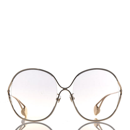 Gucci Oversized Round GG0362S Sunglasses Gold 2 of 8