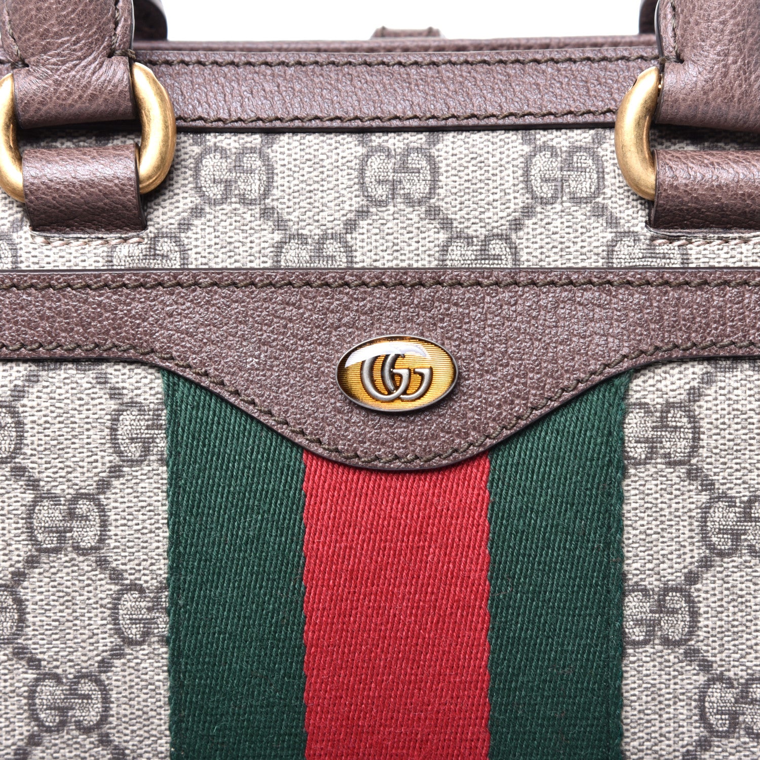 Gucci GG Supreme Monogram Web Ophidia Convertible Backpack Beige New Acero 9 of 9