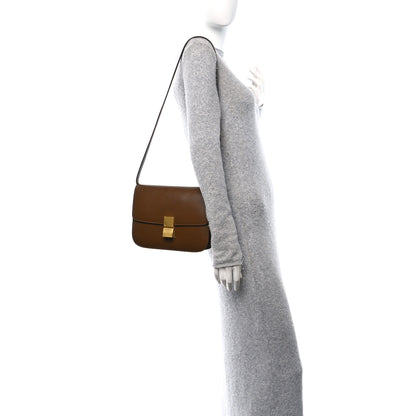 Celine Box Calfskin Medium Classic Box Flap Bag Camel 2 of 17