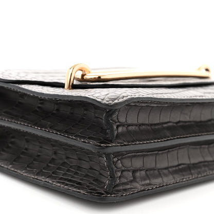 Hermes Matte Alligator Mini Sac Roulis Graphite 9 of 14