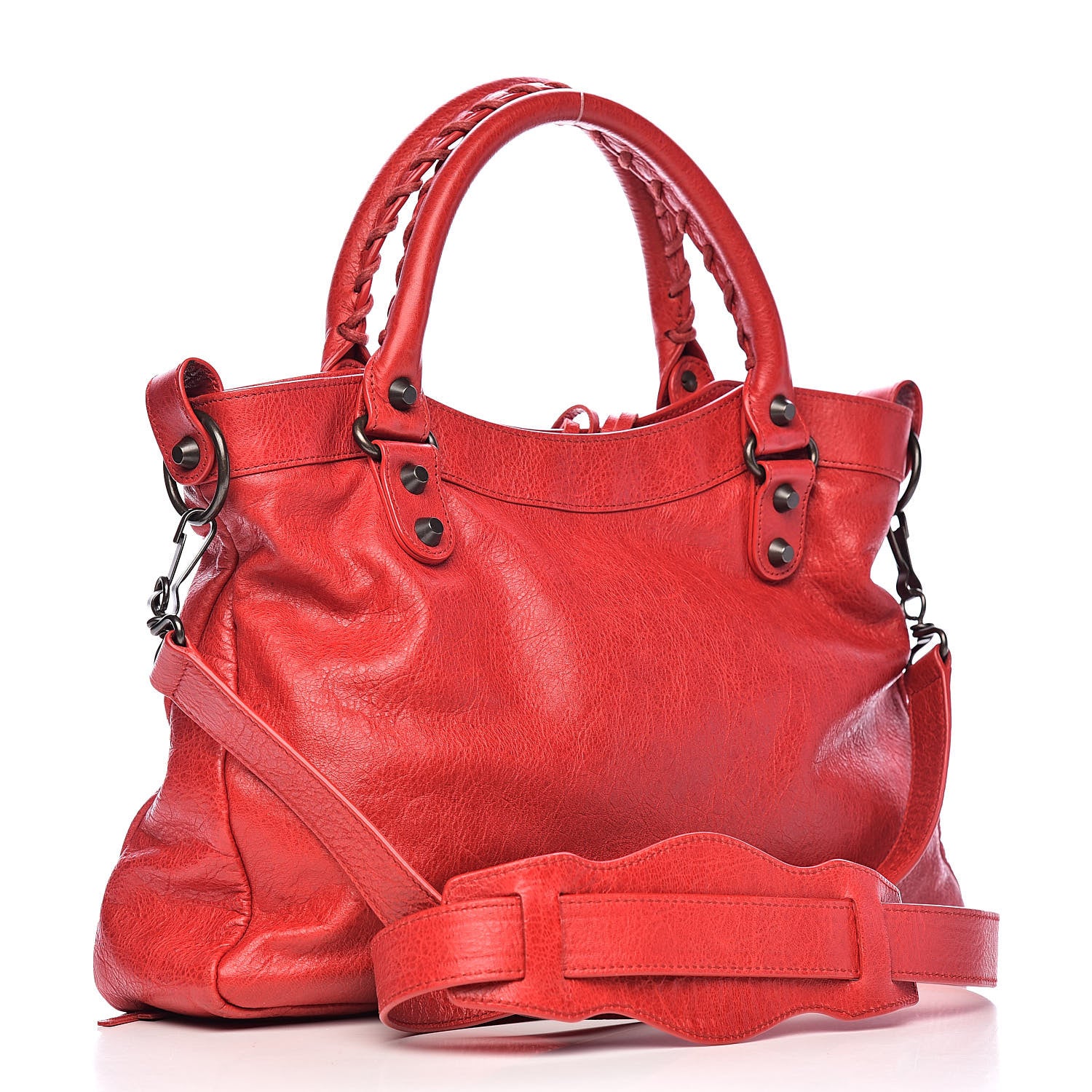 Balenciaga Agneau Giant 12 Silver Hardware Town Rouge Coquelicot 3 of 14