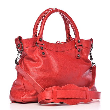 Balenciaga Agneau Giant 12 Silver Hardware Town Rouge Coquelicot 3 of 14