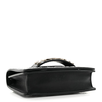 Christian Dior Smooth Calfskin Embroidered Mosaic of Mirrors Mini J'Adior Chain Flap Bag Black 4 of 11