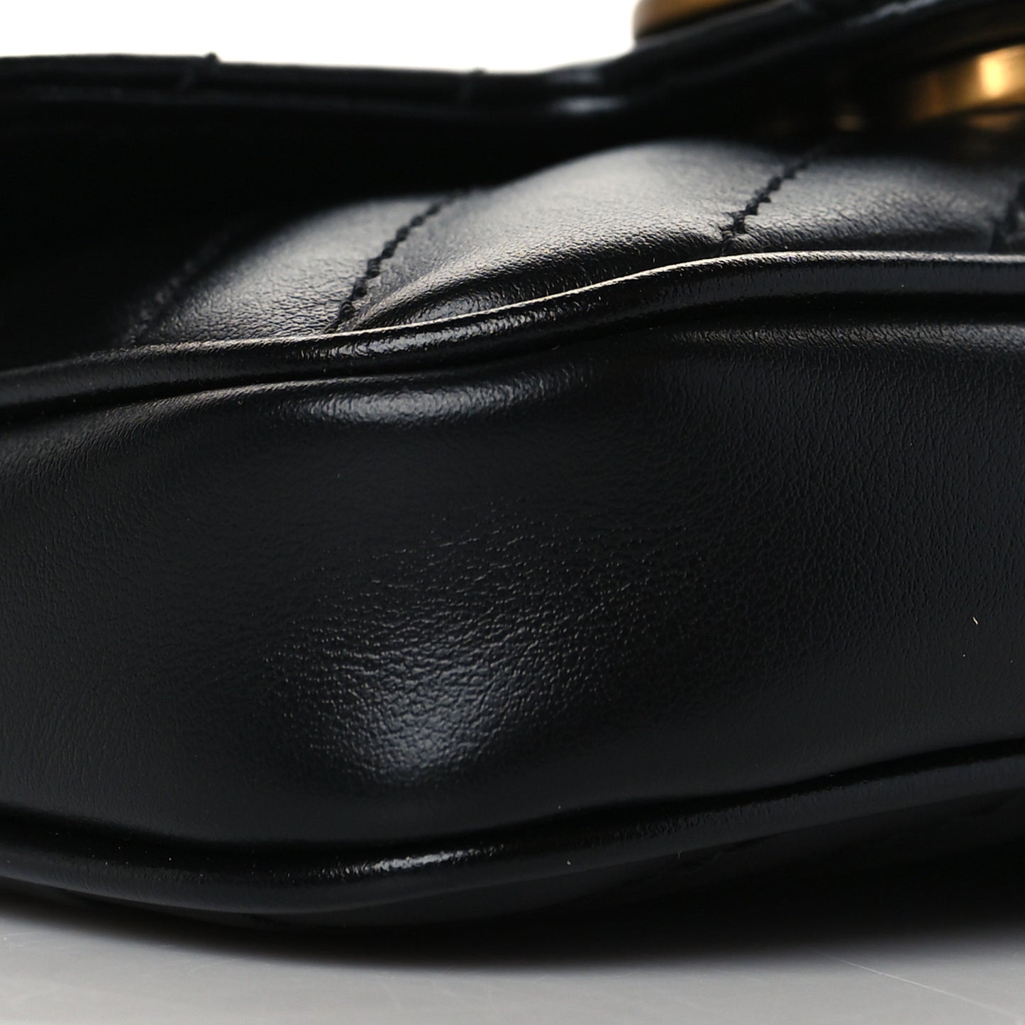 Calfskin Matelasse GG Marmont 2.0 Coin Purse On A Chain Black
