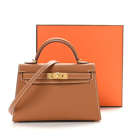 Hermes Epsom Mini Kelly Sellier 20 Gold 11 of 11