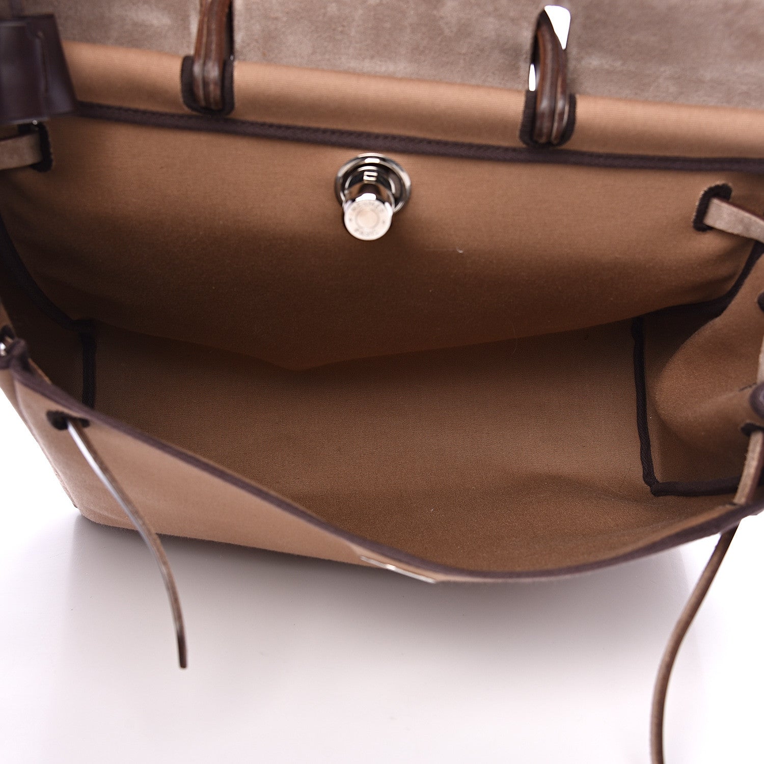 Hermes Toile Vache Hunter Herbag 39 GM Etoupe Ebene 5 of 14