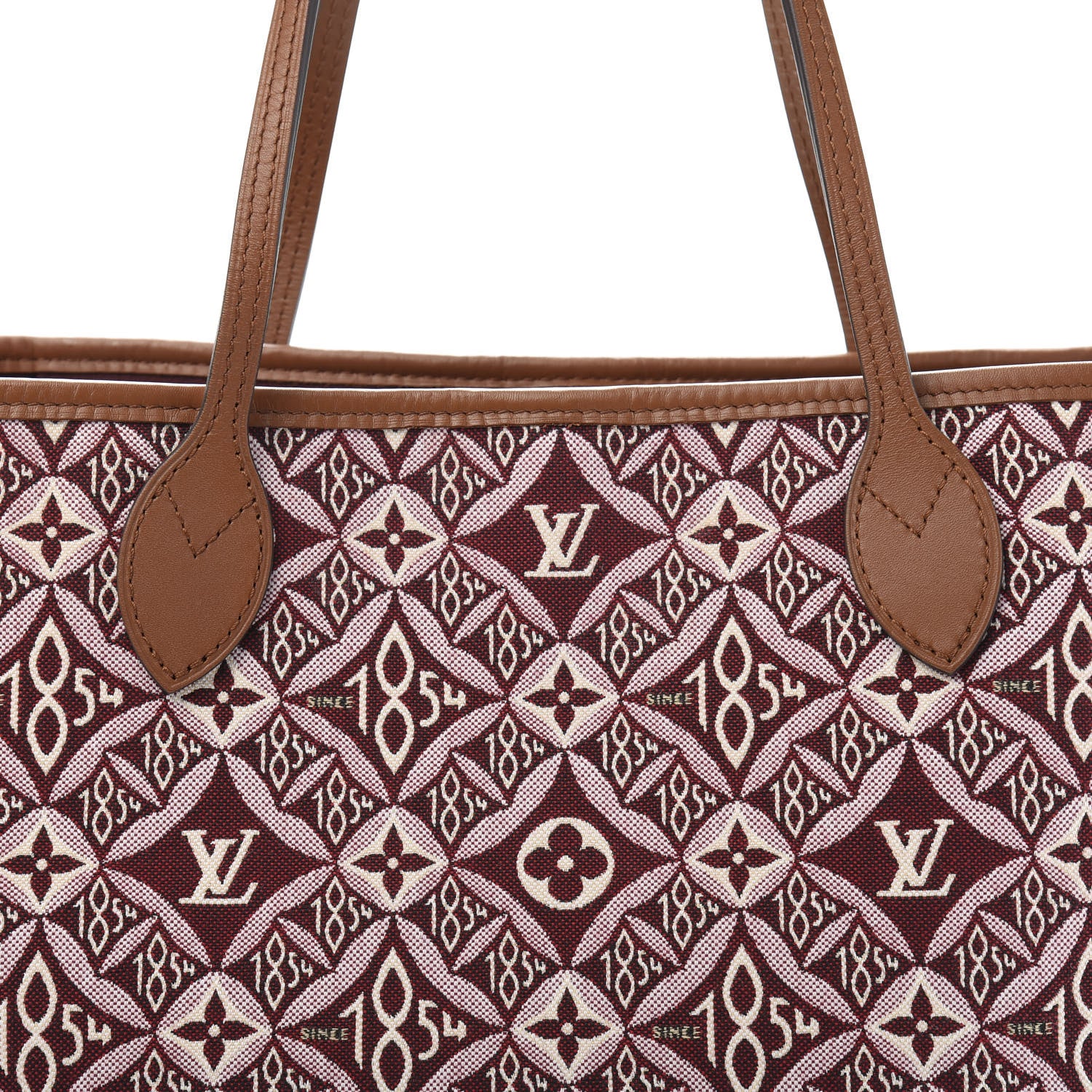 Louis Vuitton Jacquard Since 1854 Neverfull MM Bordeaux 14 of 14