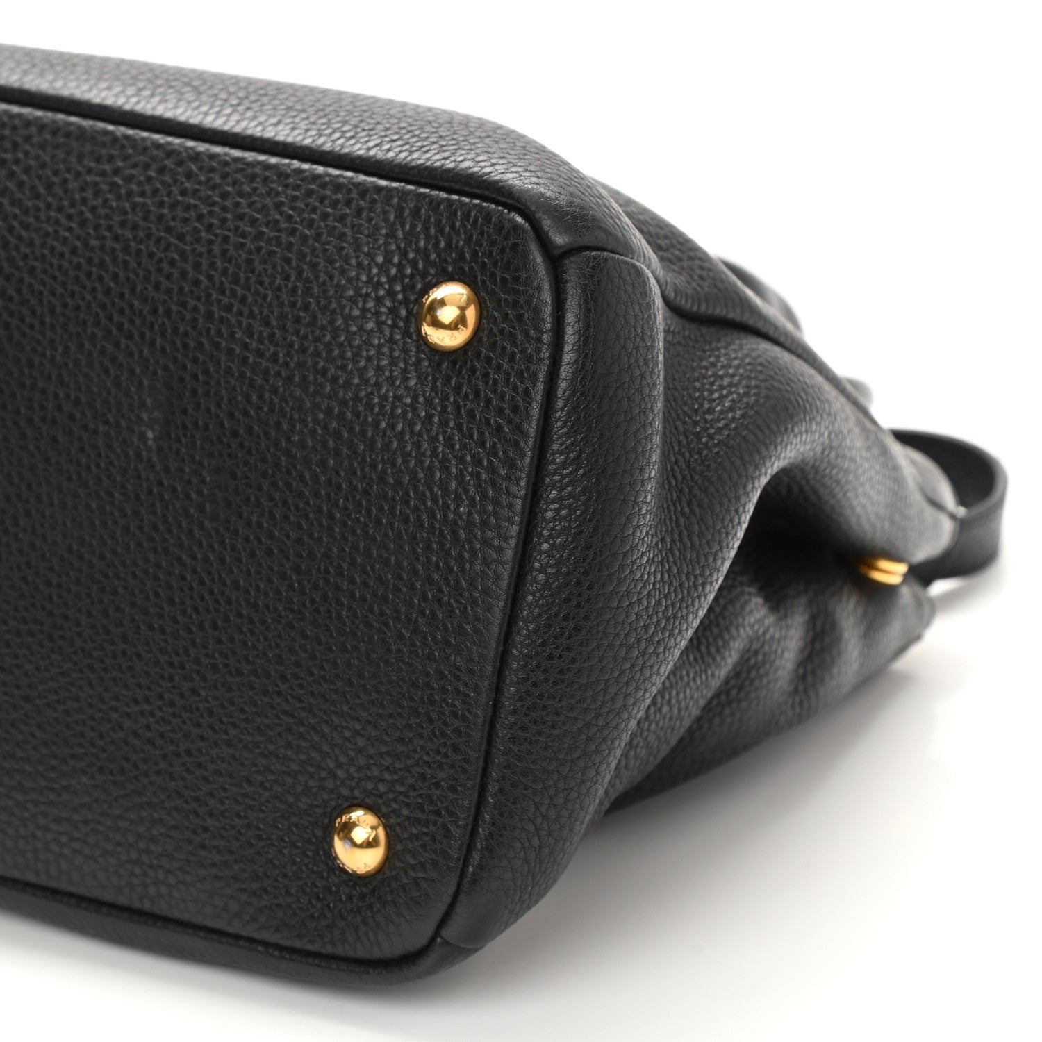 Prada Vitello Daino Shopping Tote Black 7 of 9