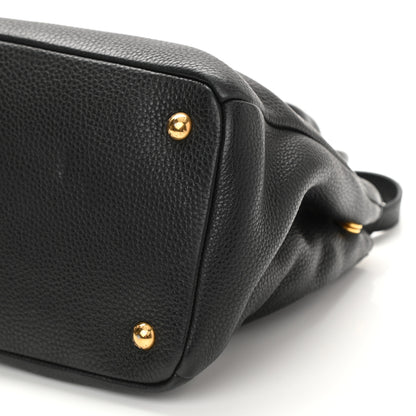 Prada Vitello Daino Shopping Tote Black 7 of 9