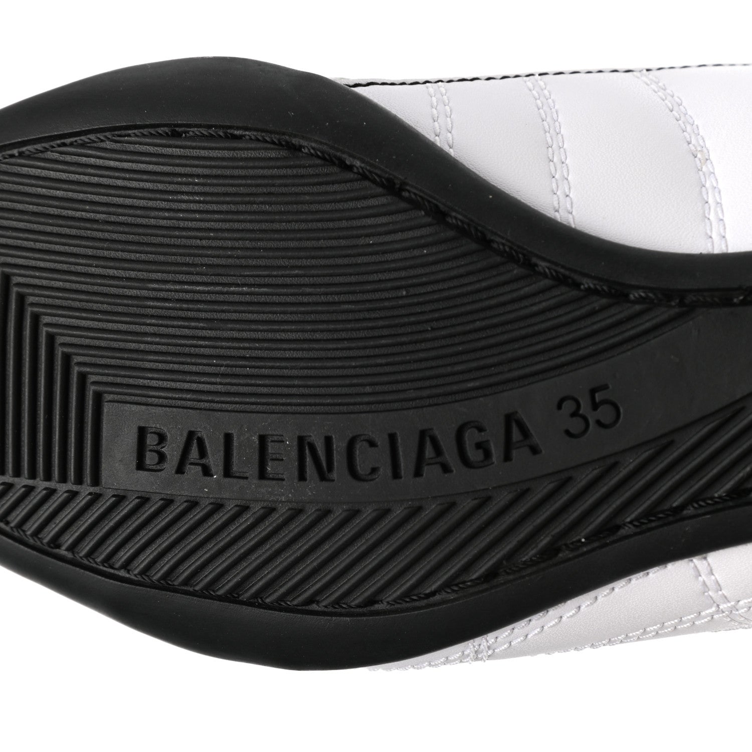 Balenciaga Polyurethane Womens Zen Sneakers 35 White Black 8 of 8