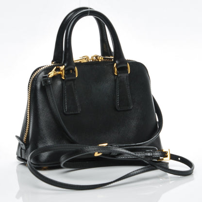 Prada Saffiano Lux Mini Promenade Tote Black 3 of 6