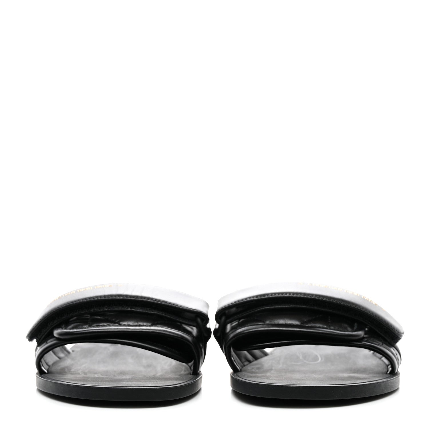 Christian Dior Calfskin Cannage Dio(r)evolution Slide Sandals 37 Black 2 of 9